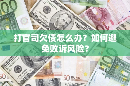 济南打官司欠债怎么办？如何避免败诉风险？