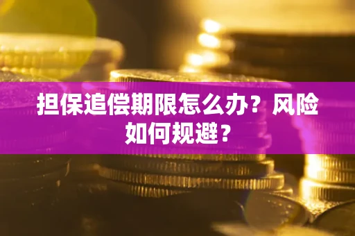 济南担保追偿期限怎么办？风险如何规避？