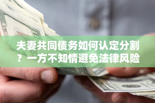 济南夫妻共同债务如何认定分割？一方不知情避免法律风险必看！